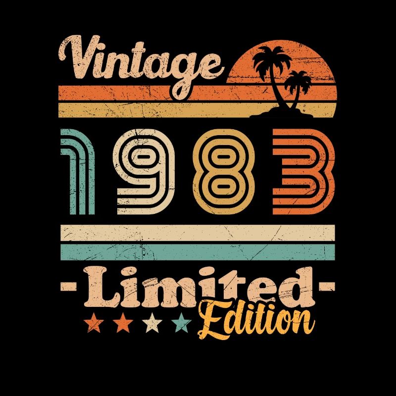 1983 Vintage Vintage Geburtstag Retro