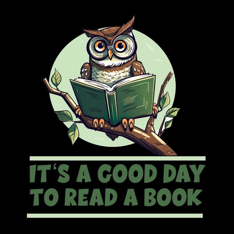 It's A Good Day To Read A Book Eule