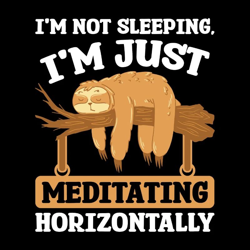 Sleeping Meditation horizontally Sloth