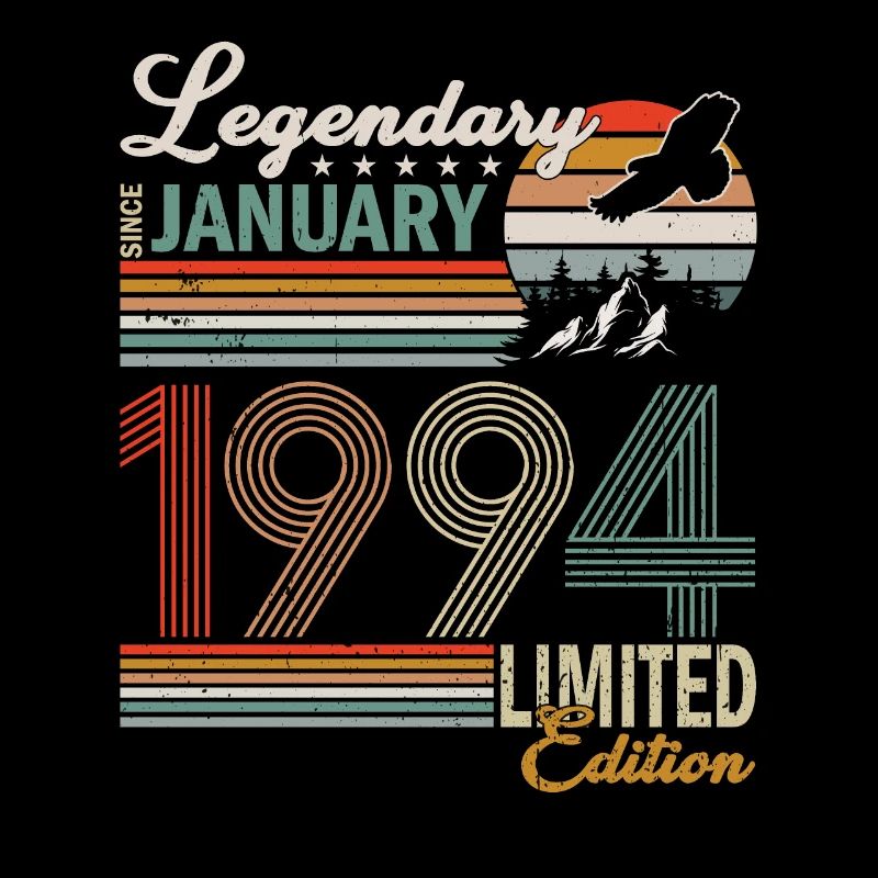 Januar 1994. Geburtstagsgeschenk Januar 1994.