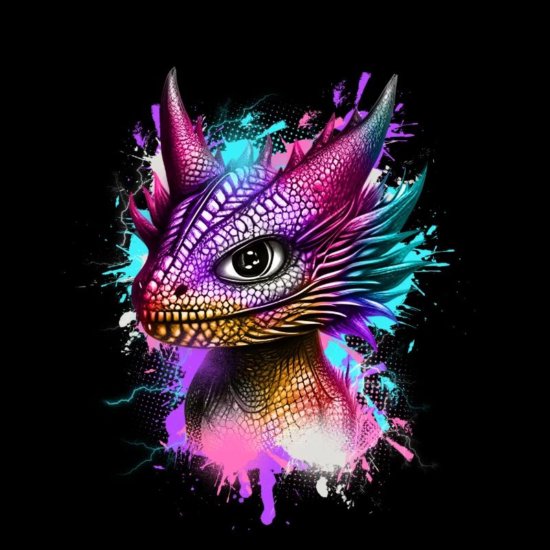 Kleiner Drache Bunt