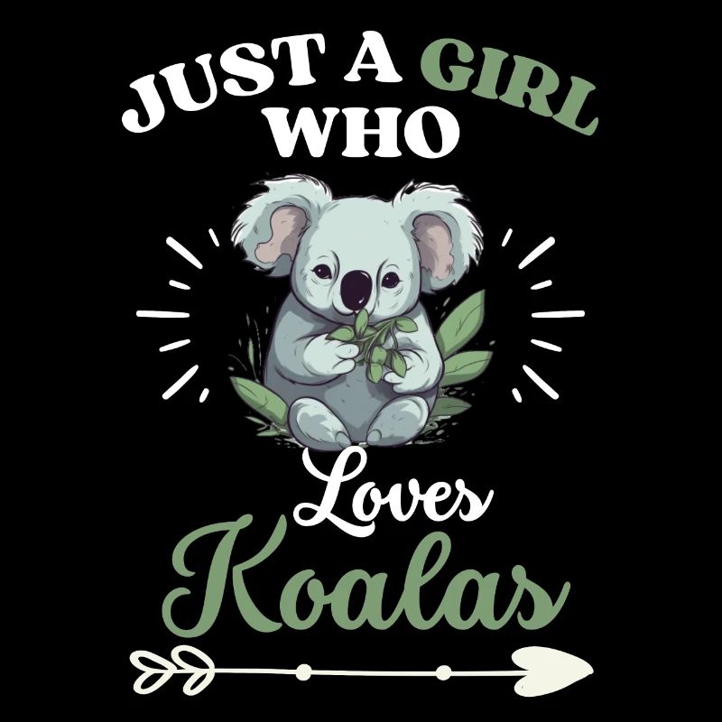 Zoo Tier Nur ein Mädchen das Koalas liebt Koala