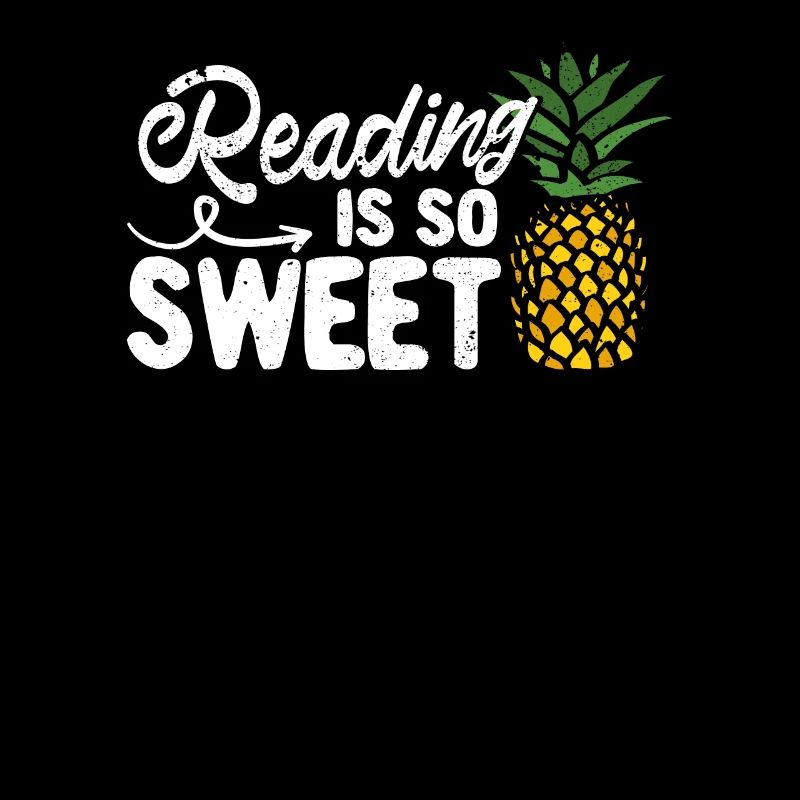 Reading is so cute book lover pineapple reader teacher
