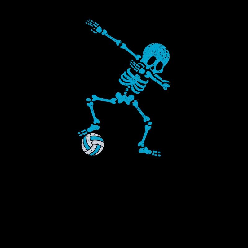 Funny Dab Dabbing Skeleton Water Polo Player