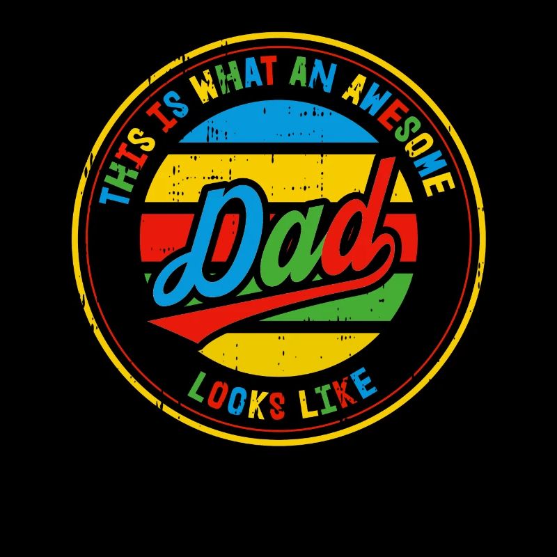 Bester Dad Vatertag Vater Papa Retro Geschenk