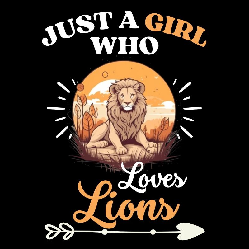 Nur ein Mädchen das Löwen liebt Löwen Mädchen