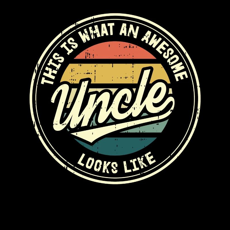 Bester Onkel Retro Patenonkel Geschenk