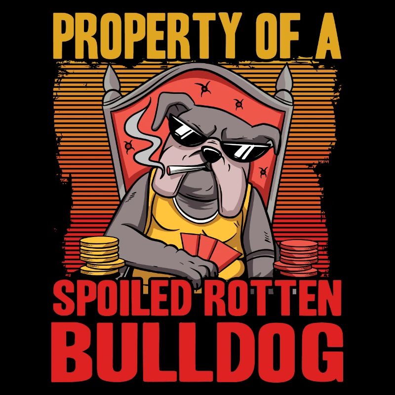 Propriété d’un bouledogue pourri gâté