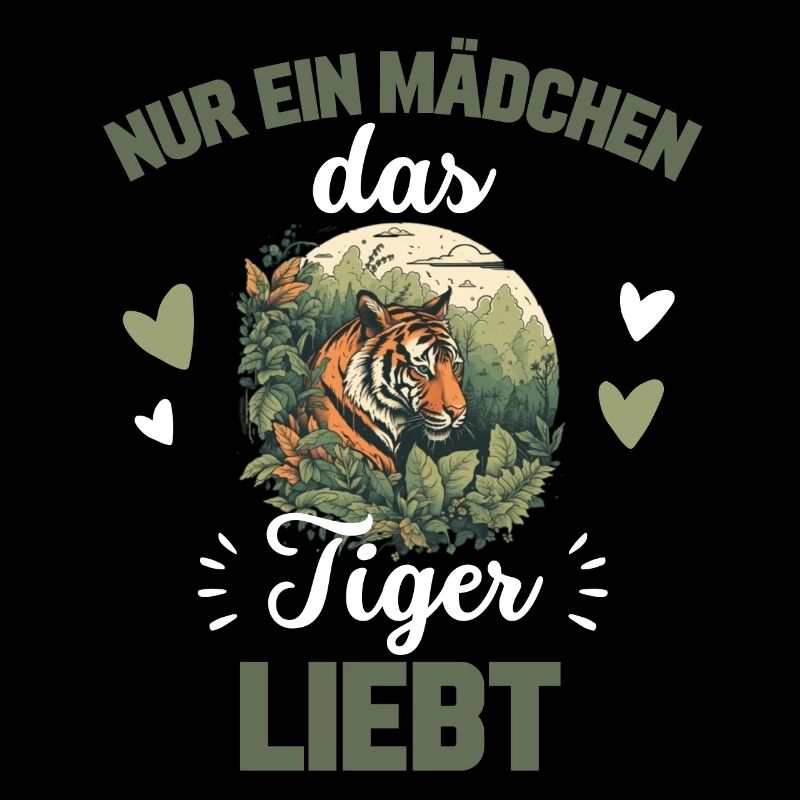 Nur ein Mädchen das Tiger liebt Geschenk Tiger