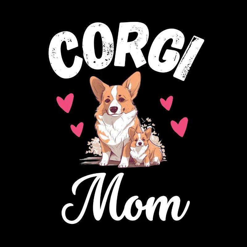 Corgi Mama Hundebesitzer Muttertag Süßes Corgi