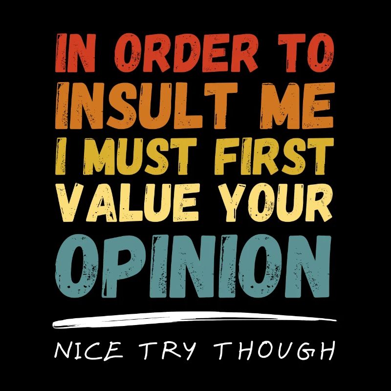 I don't Value Your Opinion Nice Try Though