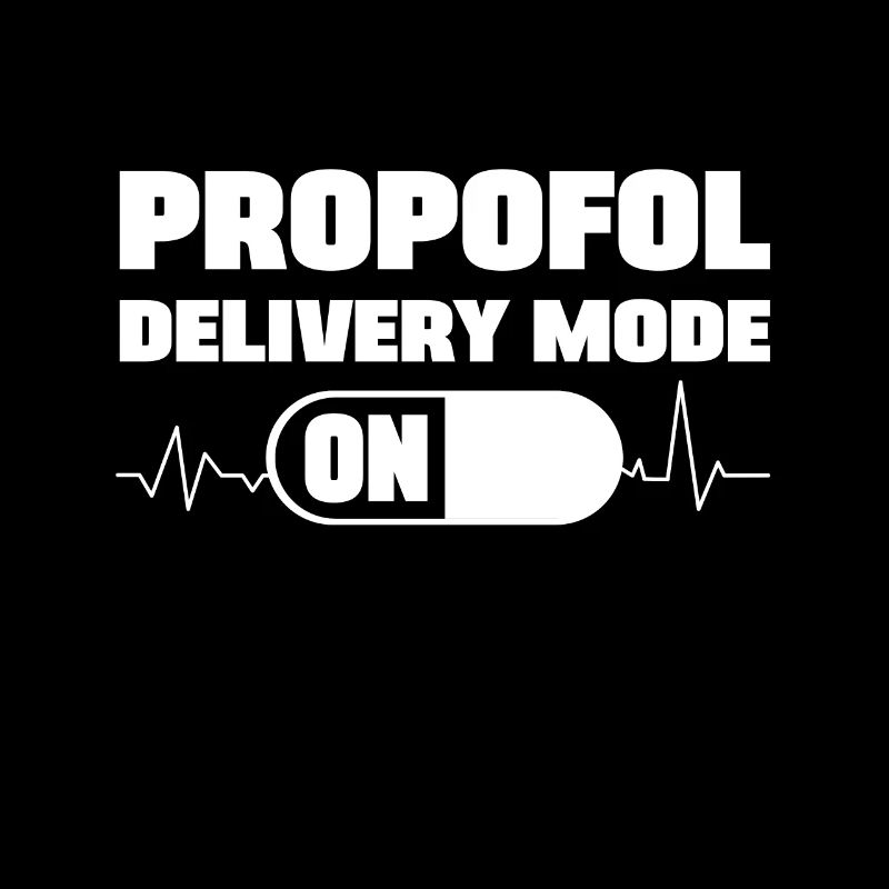 Mode d’administration de propofol sur le cadeau de l’infirmière anesthésiste