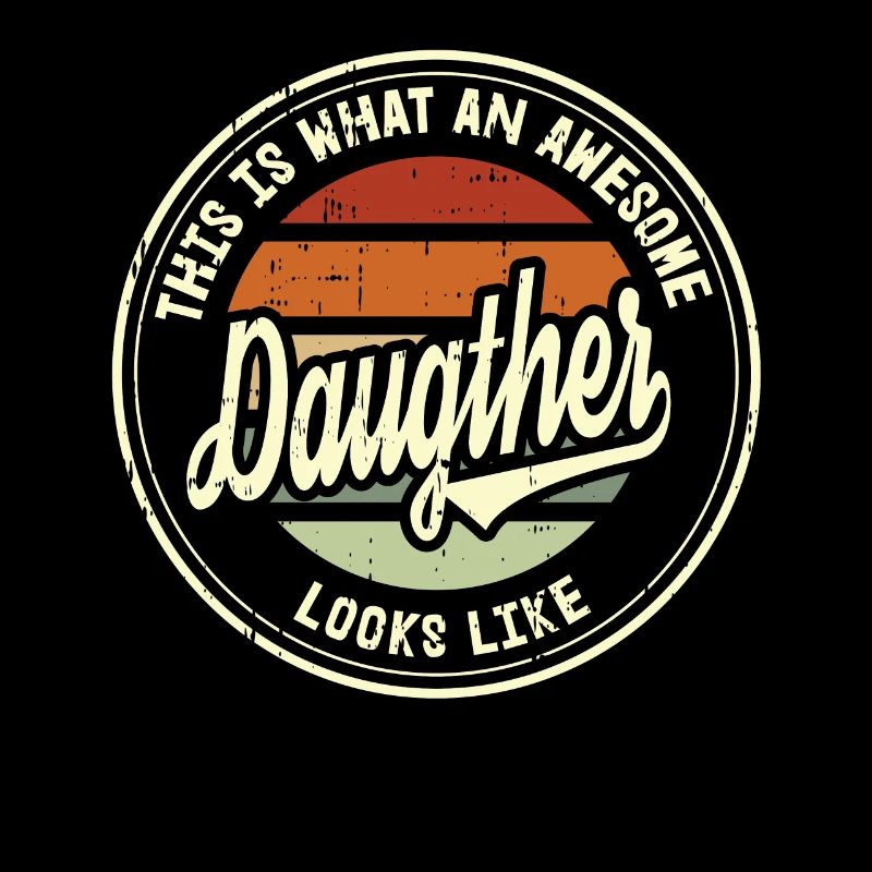 Beste Tochter so sieht eine Familie Retro Geschenk