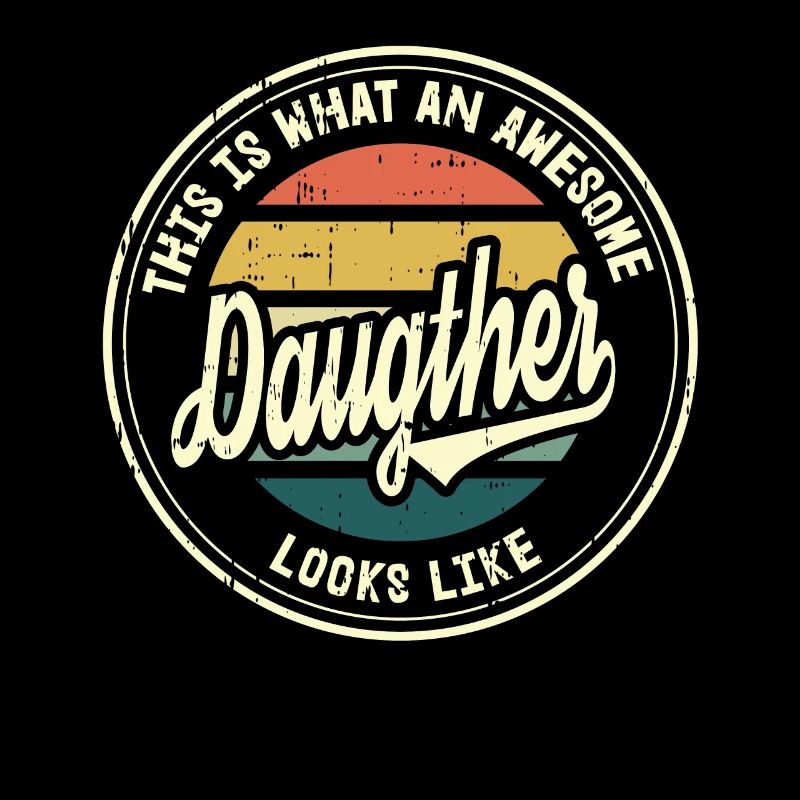Beste Tochter so sieht eine Familie Retro Geschenk