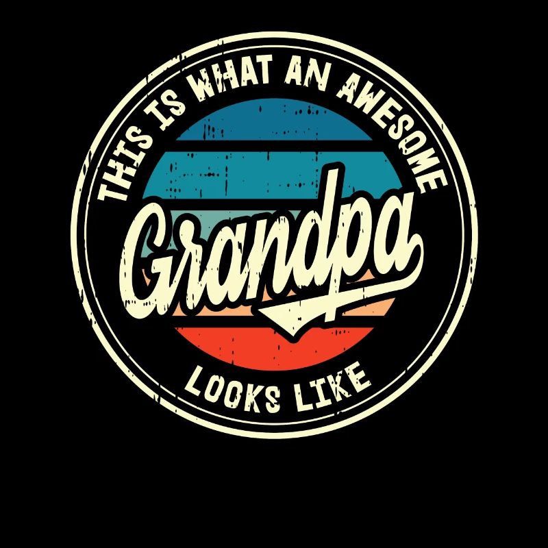 Bester Opa Großvater der Welt Retro Geschenk