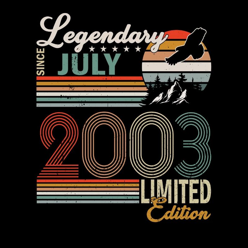 July Born in 2003 Legends Birthday