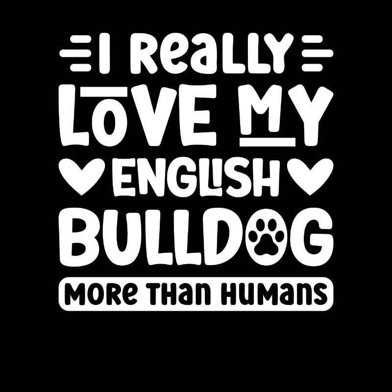 J’aime vraiment mon bouledogue anglais plus que les humains