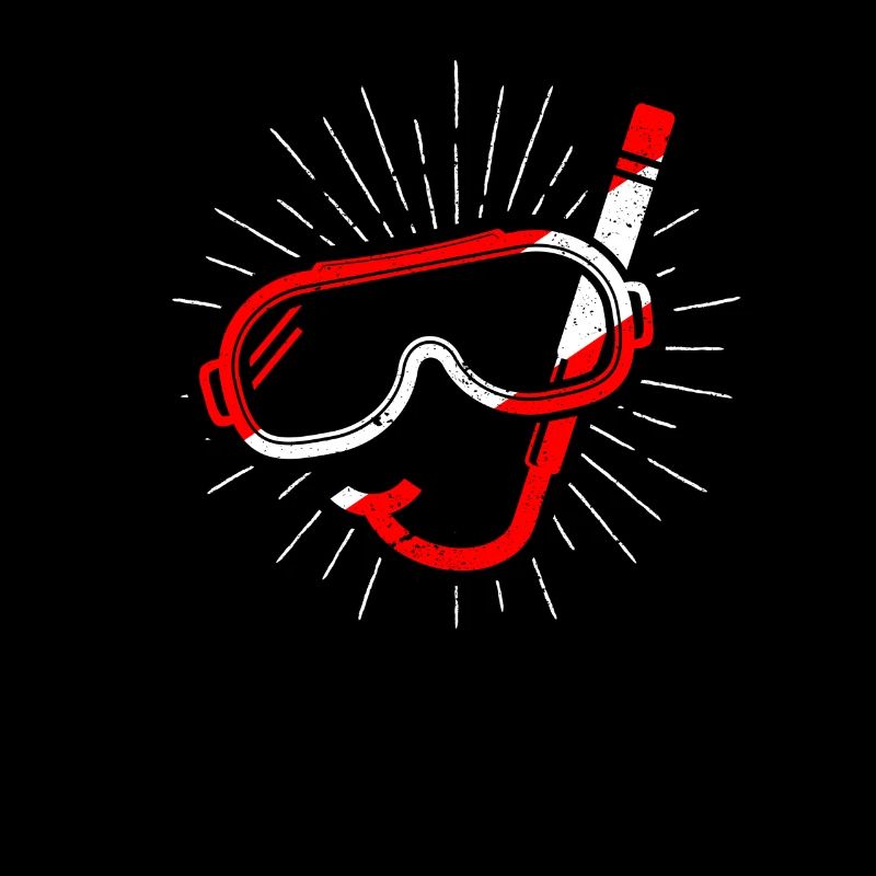 Masque de plongée Snorkel Plongeur Down Flag Plongée