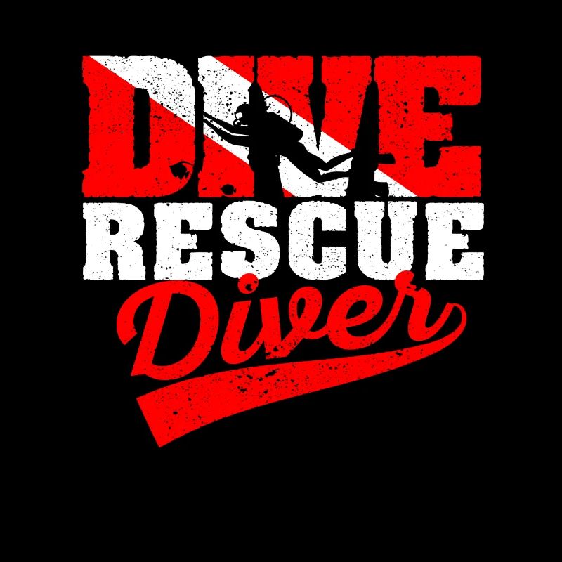 Diving Rescue Diver Flag Diver Instructor