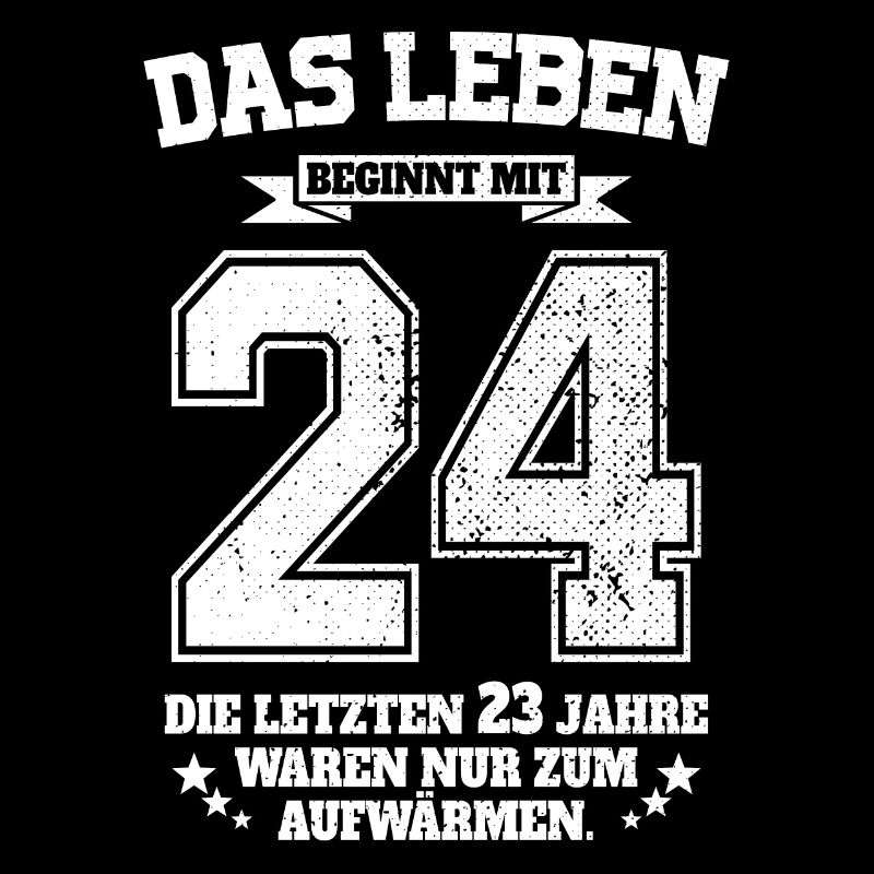 24. Geburtstag Geschenk Das Leben Beginnt Mit 24
