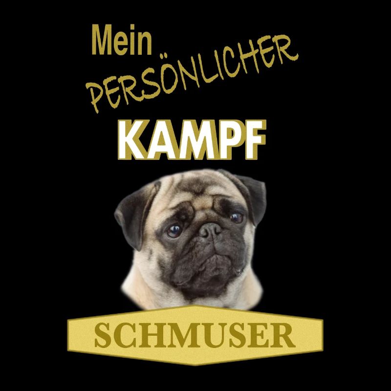 Persönlicher Kampfschmuser - Mops
