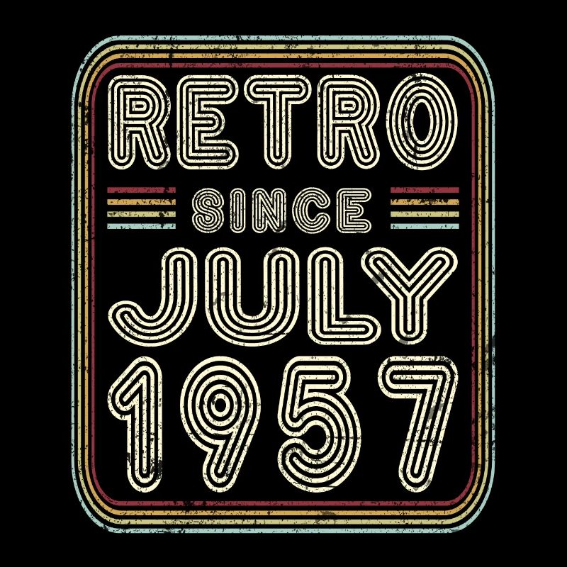 Geburtstag Juli 1957 Retro Geschenk
