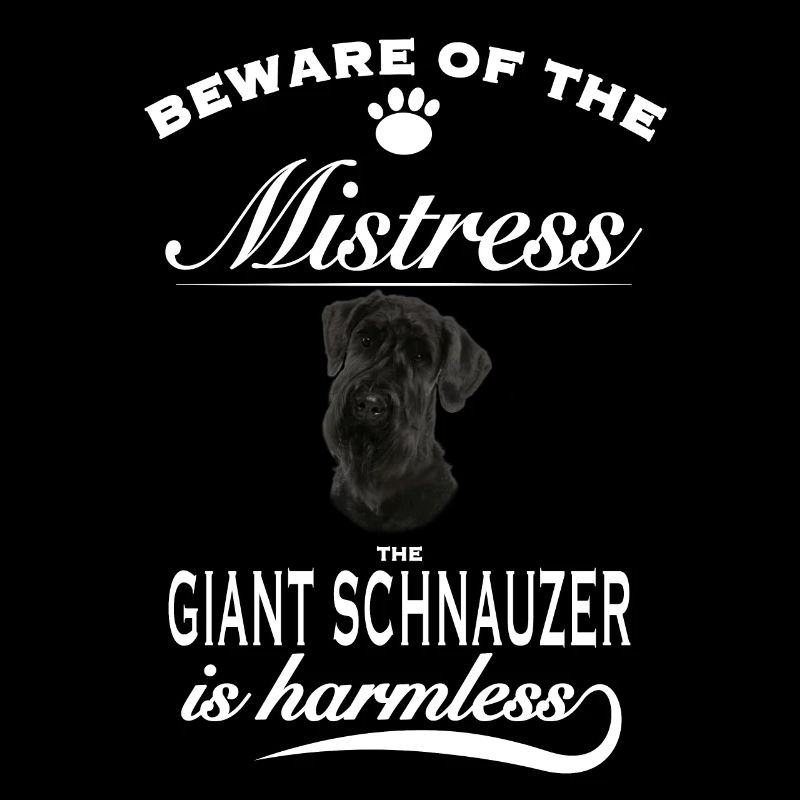 Méfiez-vous de la maîtresse, inoffensive Schnauzer géant
