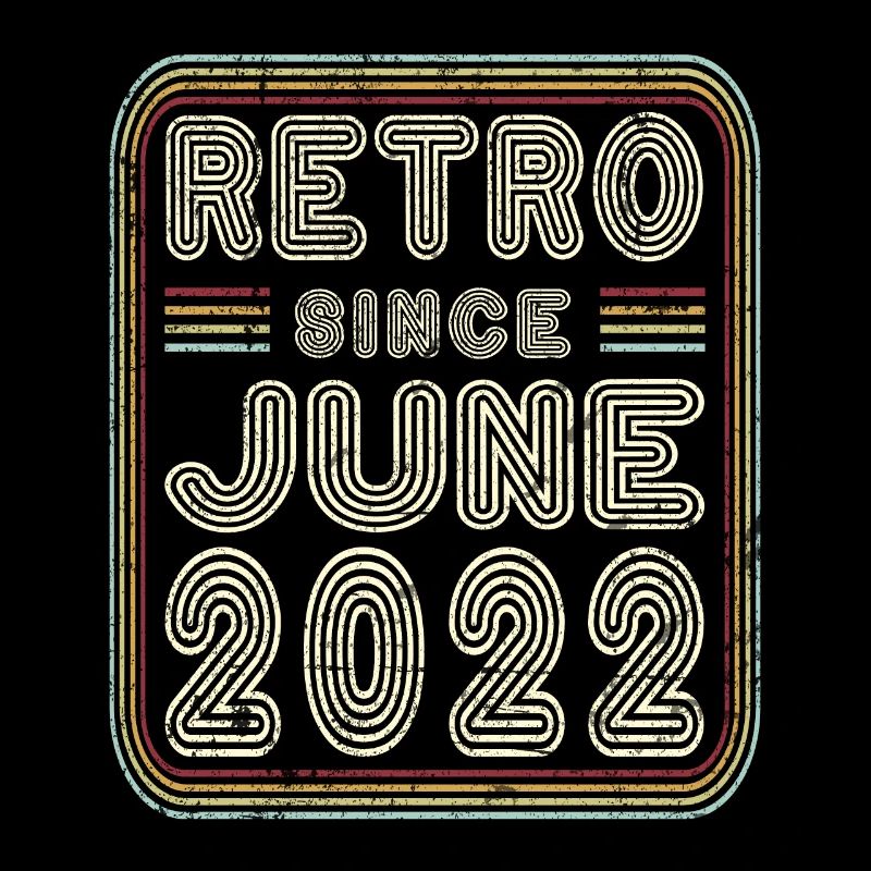 Geburtstag Juni 2022 Retro Geschenk