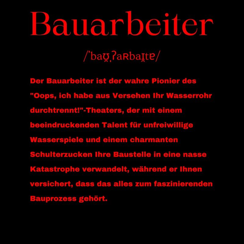 Bauarbeiter Definition
