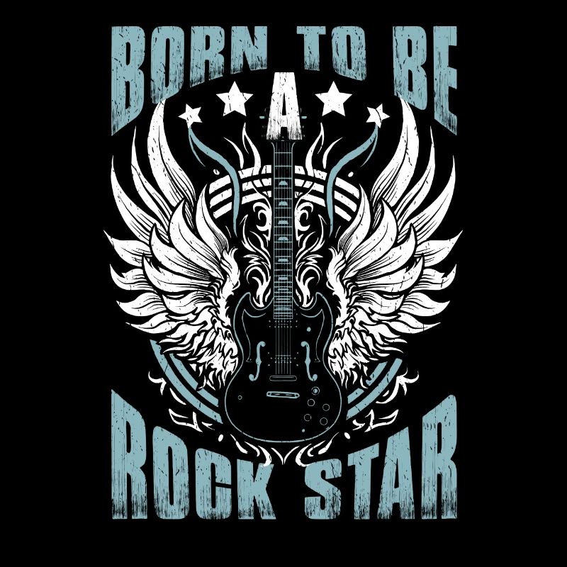 Né pour être un guitariste rock star