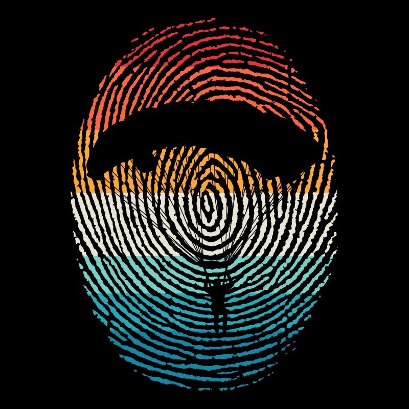 Laissez une empreinte digitale céleste en parachutisme