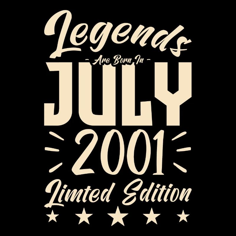 Geboren im Juli 2001. Geburtstagsgeschenk.