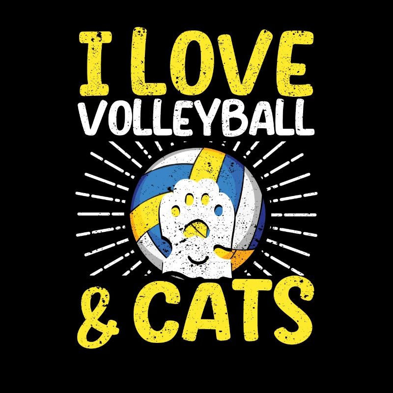 Ich liebe Volleyball und Katzen Kitty Workout