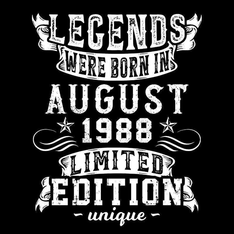 Anniversaire Août 1988 année Édition Limitée Rétro