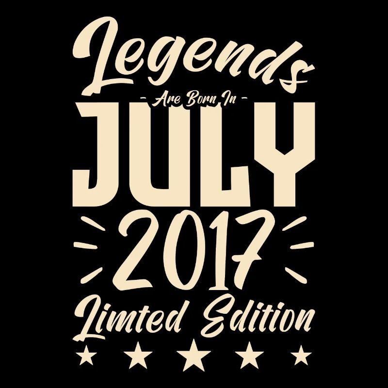 Geboren im Juli 2017. Geburtstagsgeschenk.