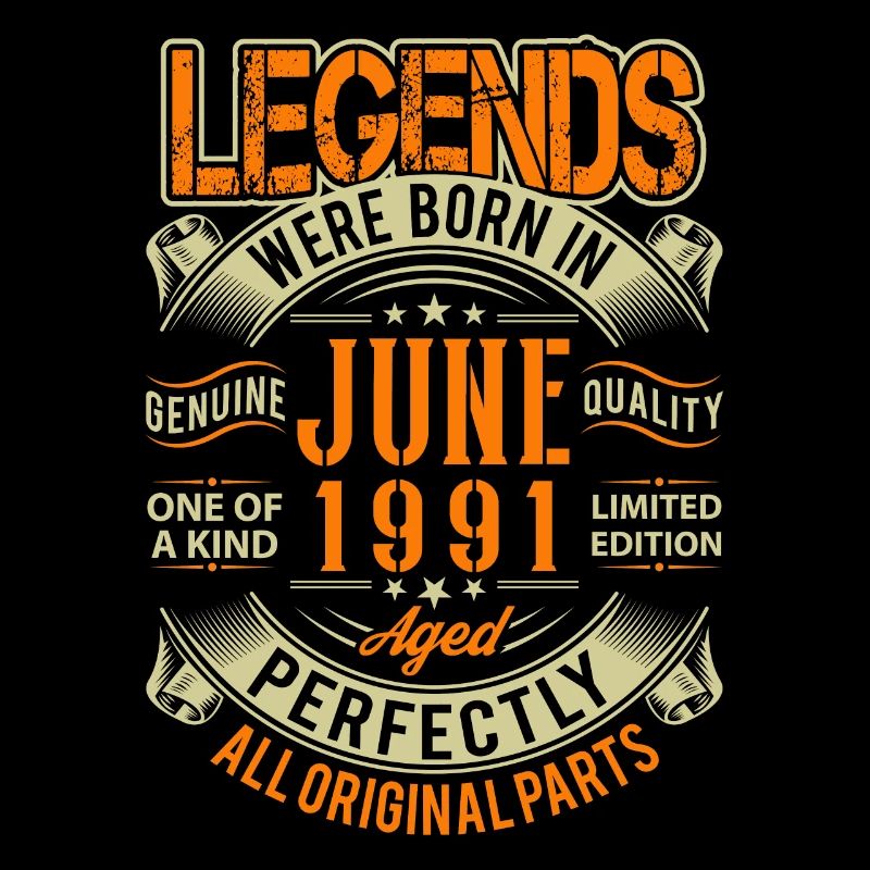 1991 Juni Geburtstag Legende