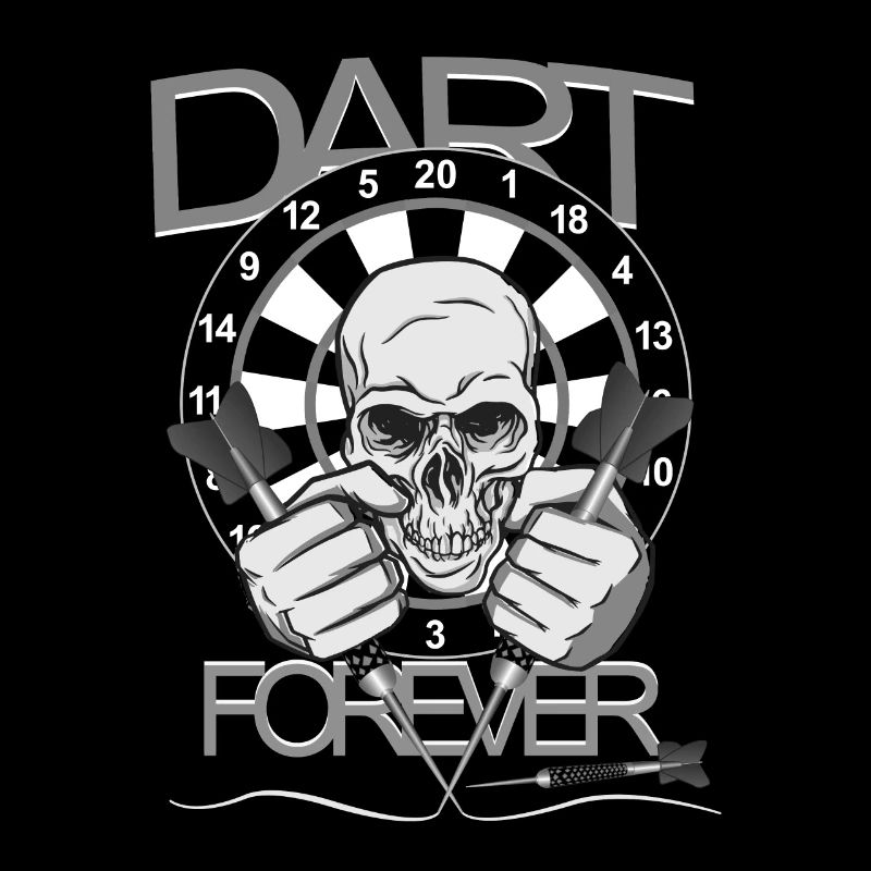 DART FOREVER Conception de crâne pour les joueurs de fléchettes