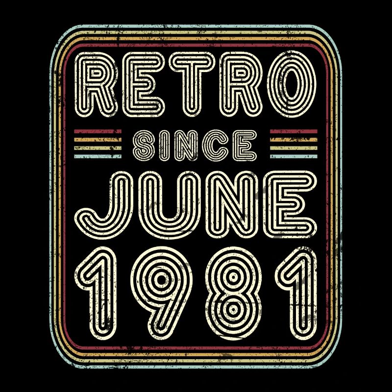 Birthday June 1981 Retro Gift