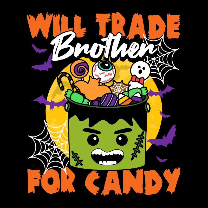 Wird Bruder gegen Süßigkeiten Halloween eintauschen