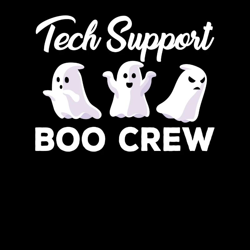 Gruseliges Tech Support Boo Crew Halloween Kostüm