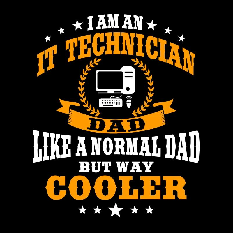 Lustiger IT Techniker Papa Vatertag