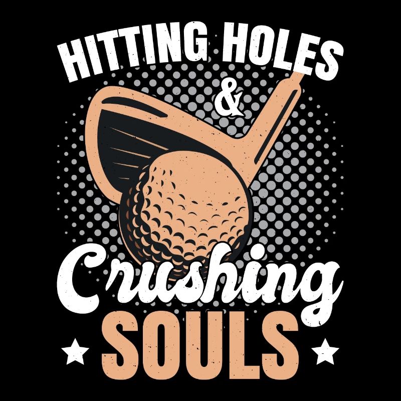 Frapper des trous et écraser le golf des âmes