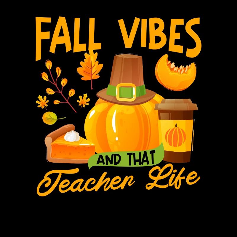 Fall Vibes und dass Lehrer Leben Apfel Bleistift