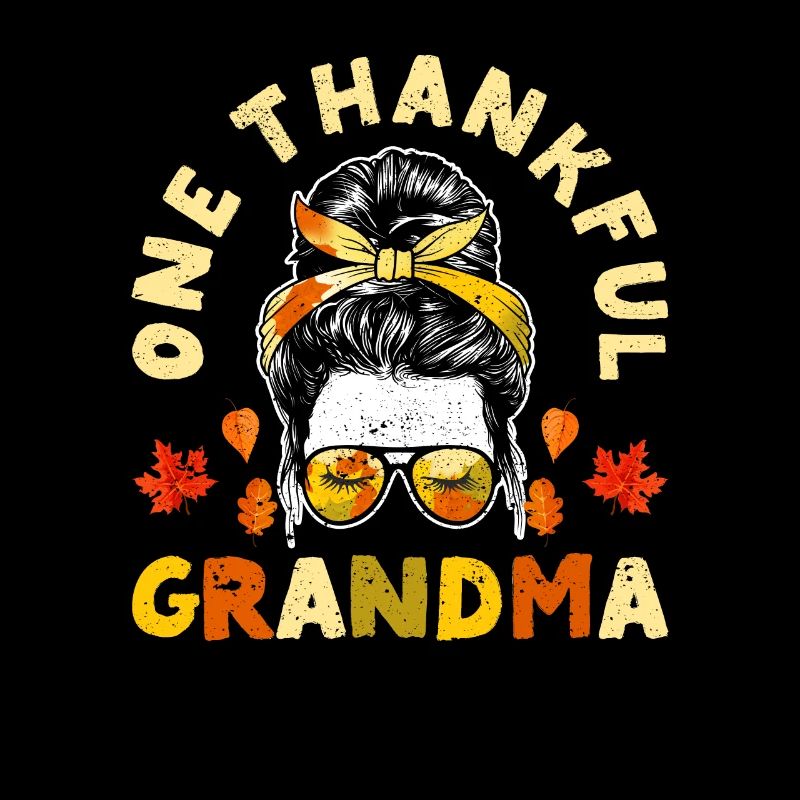 Eine dankbare Oma Thanksgiving Day Herbst Saison