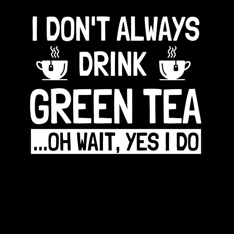 Funny green tea costume for tea lovers