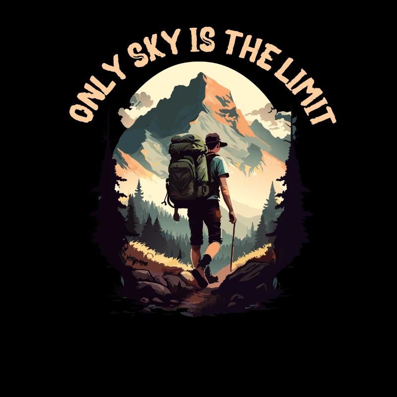 Équipe de randonnée, seul le ciel est la limite