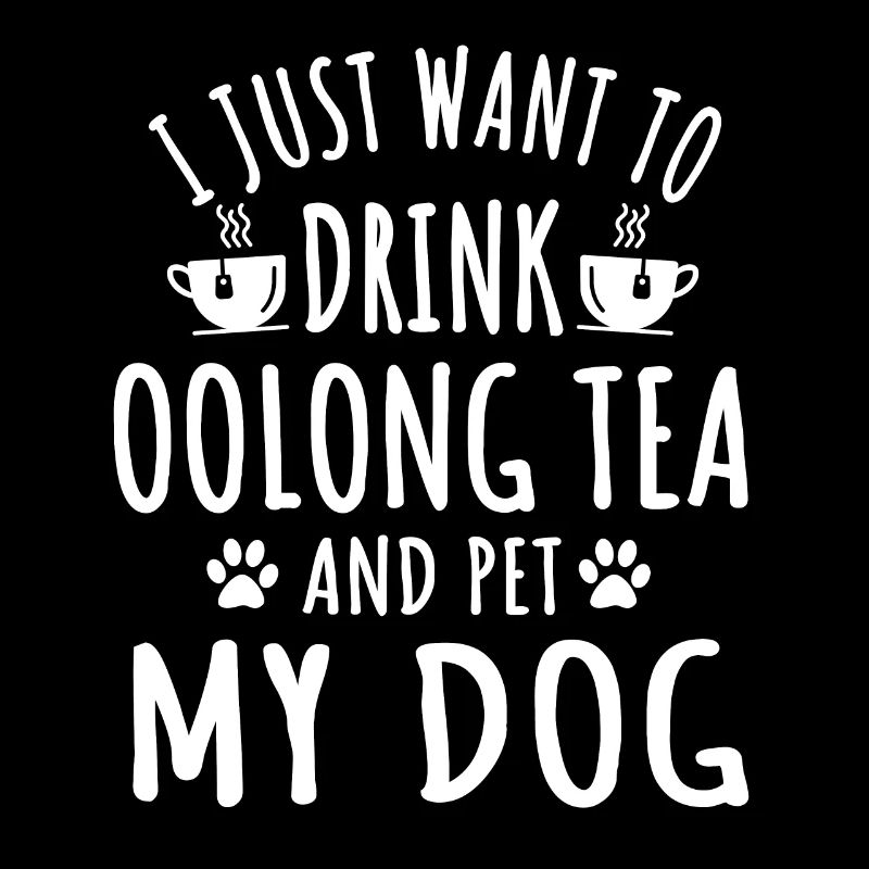 Großer Oolong-tee Und Hundebesitzer