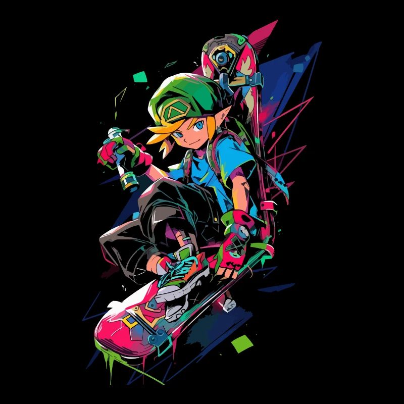 Legendärer Waldjunge: Cooles Boarder Gaming-Design