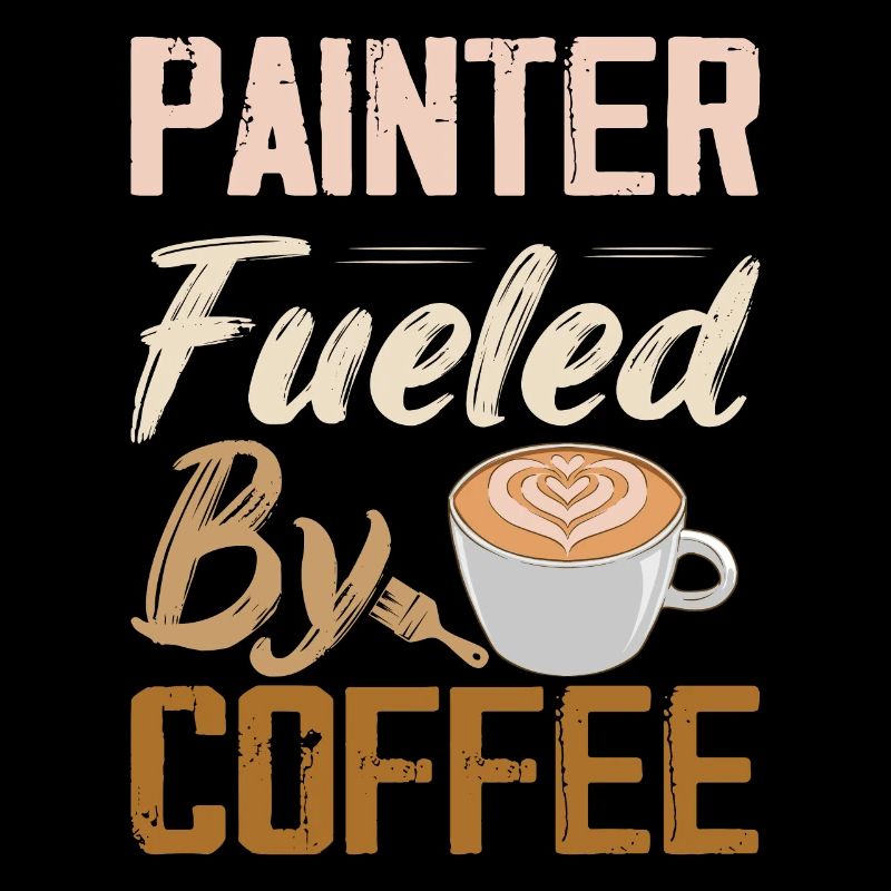 Peintre alimenté par la profession de café