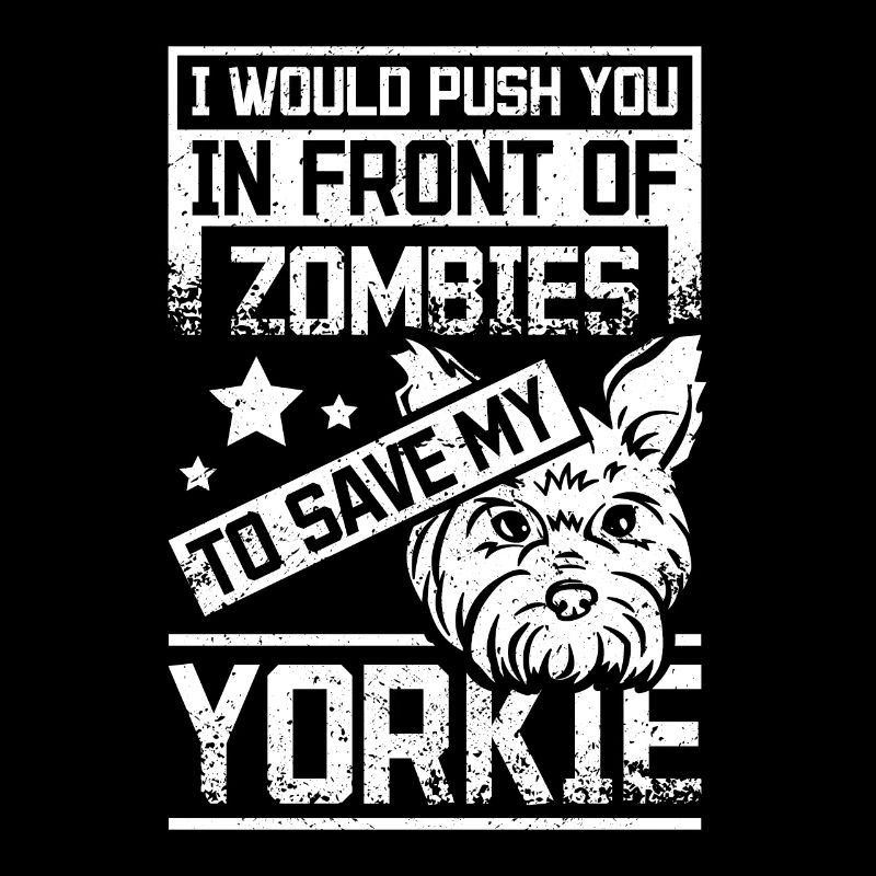 Poussez-vous devant des zombies pour sauver mon yorkie